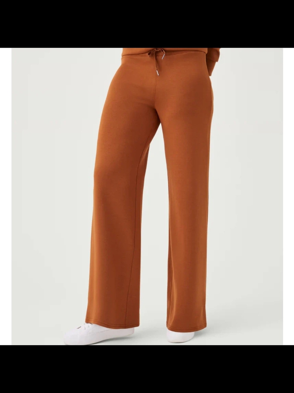 SPANX Straight Leg Pants in Rust Brown